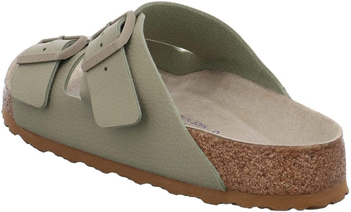 Birkenstock Arizona Birko - Flor Soft Footbed - Unisex Desert Soil Faded Khaki Shoe Deals Outlet