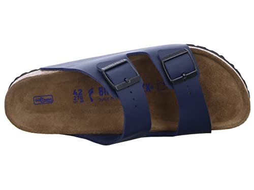 Birkenstock Arizona Birko - Flor Soft Footbed - Unisex Blue Shoe Deals Outlet