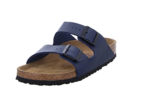 Birkenstock Arizona Birko - Flor Soft Footbed - Unisex Blue Shoe Deals Outlet