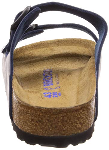 Birkenstock Arizona Birko - Flor Soft Footbed - Unisex Blue Shoe Deals Outlet