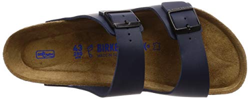 Birkenstock Arizona Birko - Flor Soft Footbed - Unisex Blue Shoe Deals Outlet