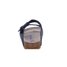 Birkenstock Arizona Birko - Flor Soft Footbed - Unisex Desert Soil Midnight Blue Shoe Deals Outlet