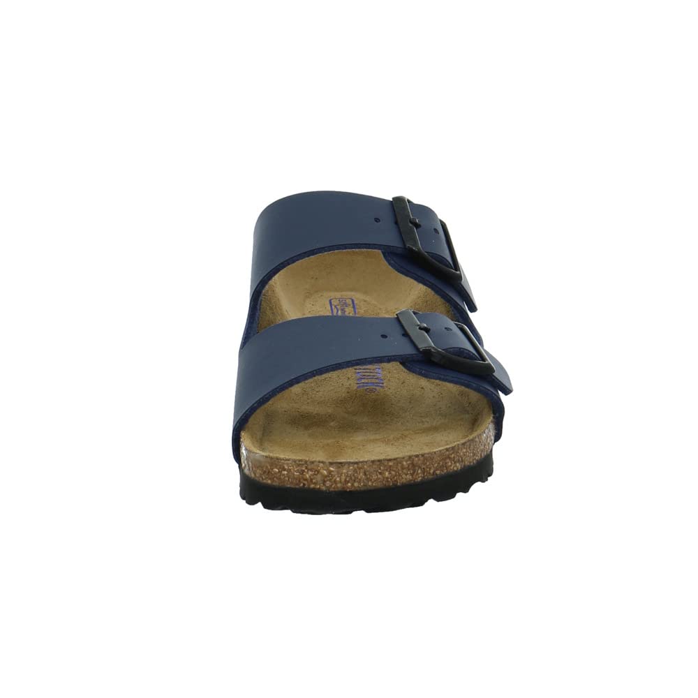 Birkenstock Arizona Birko - Flor Soft Footbed - Unisex Blue Shoe Deals Outlet