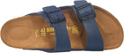 Birkenstock Arizona Birko - Flor Soft Footbed - Unisex Blue Shoe Deals Outlet