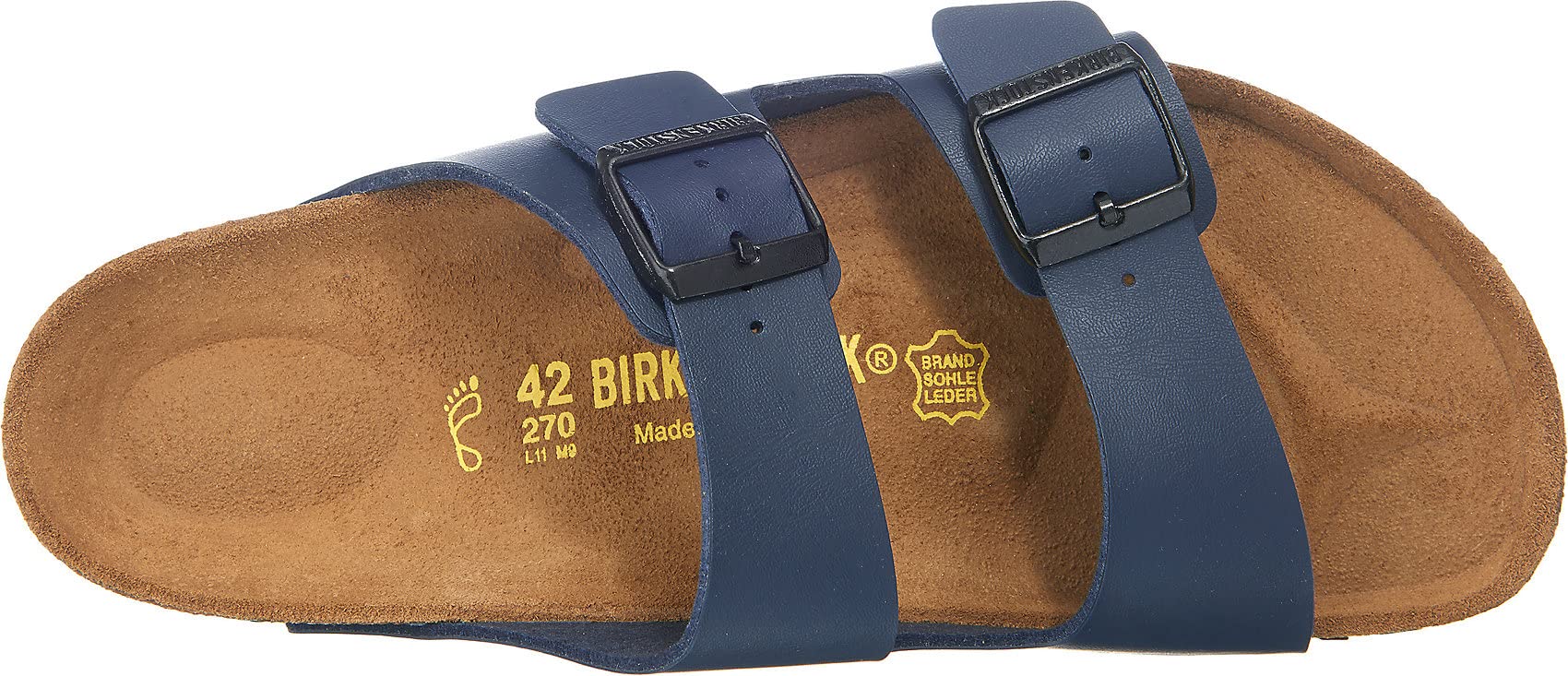 Birkenstock Arizona Birko - Flor Soft Footbed - Unisex Blue Shoe Deals Outlet