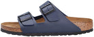 Birkenstock Arizona Birko - Flor Soft Footbed - Unisex Blue Shoe Deals Outlet