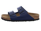 Birkenstock Arizona Birko - Flor Soft Footbed - Unisex Blue Shoe Deals Outlet