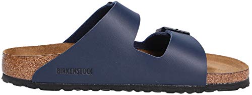 Birkenstock Arizona Birko - Flor Soft Footbed - Unisex Blue Shoe Deals Outlet