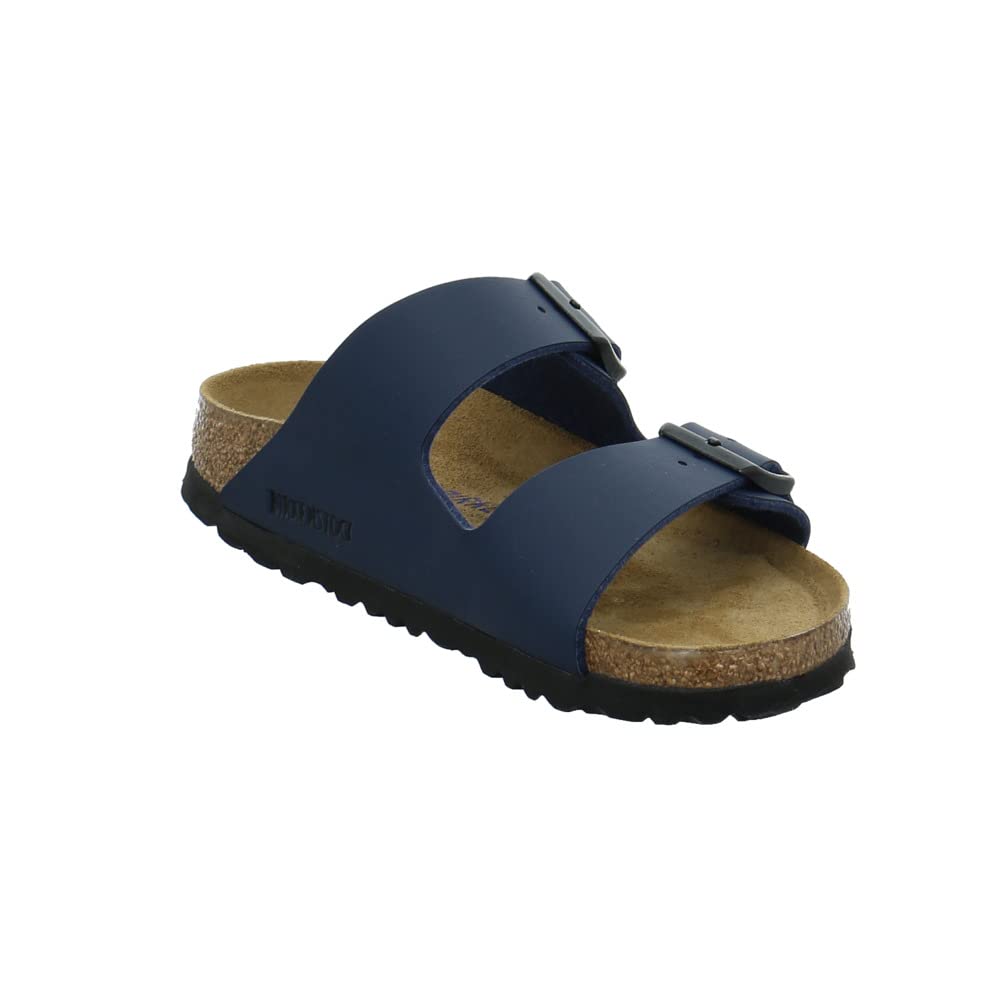 Birkenstock Arizona Birko - Flor Soft Footbed - Unisex Blue Shoe Deals Outlet
