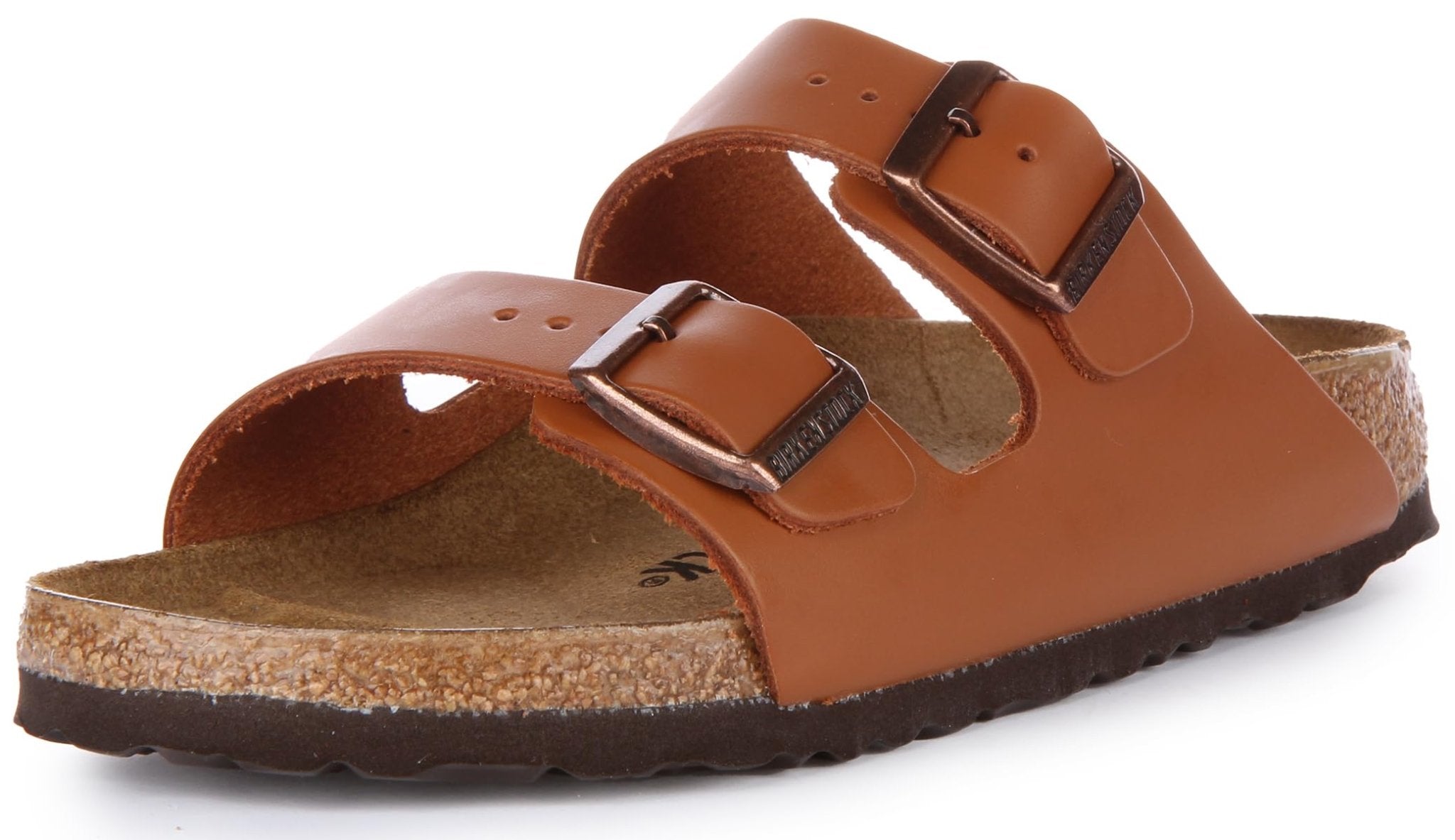 Birkenstock Arizona Natural Leather - Unisex Ginger Brown Shoe Deals Outlet