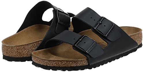 Birkenstock Arizona Soft Footbed Natural Leather Oiled - Unisex Black Shoe Deals Outlet