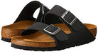 Birkenstock Arizona Soft Footbed Natural Leather Oiled - Unisex Black Shoe Deals Outlet