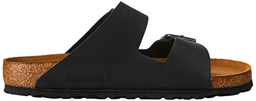 Birkenstock Arizona Soft Footbed Natural Leather Oiled - Unisex Black Shoe Deals Outlet