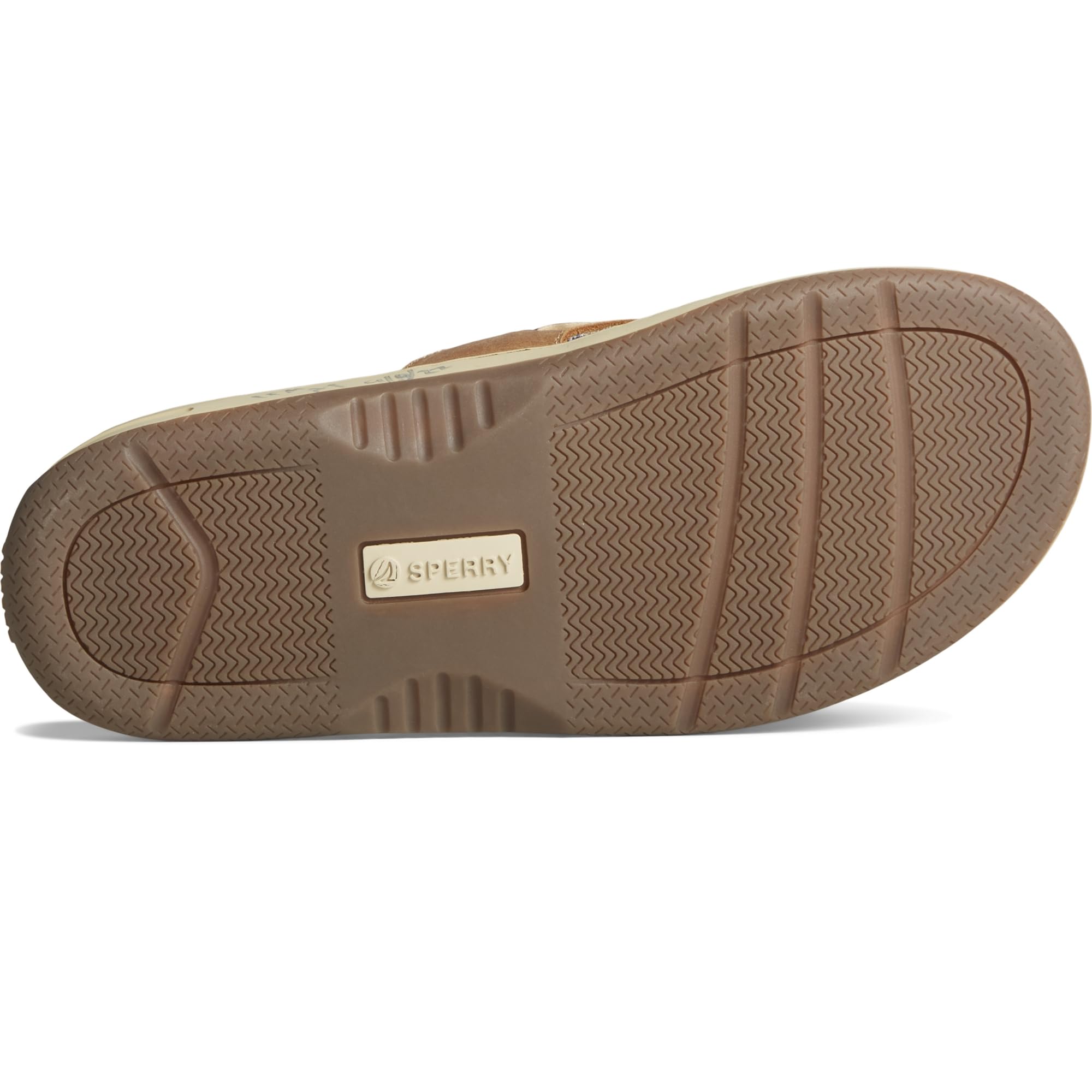 Sperry BaitFish Thong - Men's Dark Tan Shoe Deals Outlet