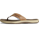 Sperry BaitFish Thong - Men's Dark Tan Shoe Deals Outlet