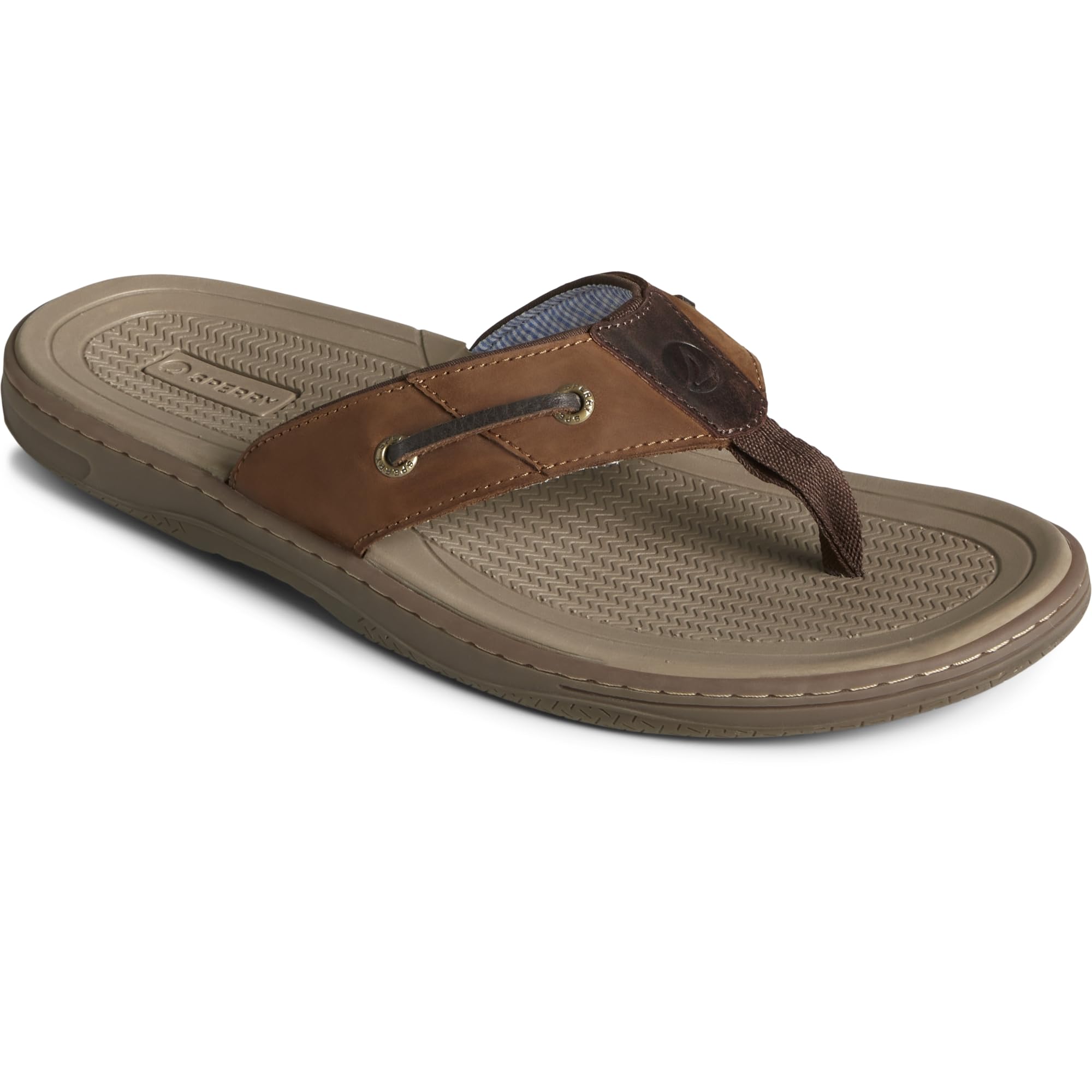 Sperry BaitFish Thong - Men's Brown/Buc Brown Shoe Deals Outlet