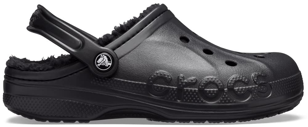 Crocs Baya Lined Clog - Men's Black/Black Shoe Deals Outlet