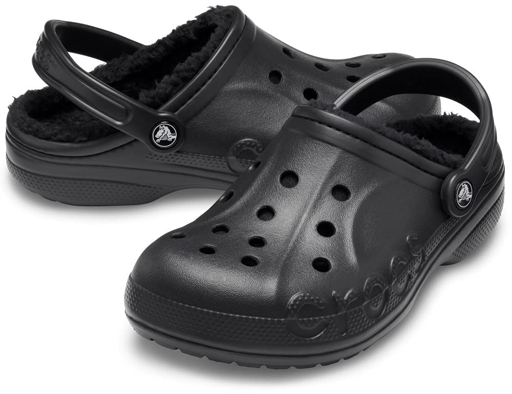 Crocs Baya Lined Clog - Men's Black/Black Shoe Deals Outlet