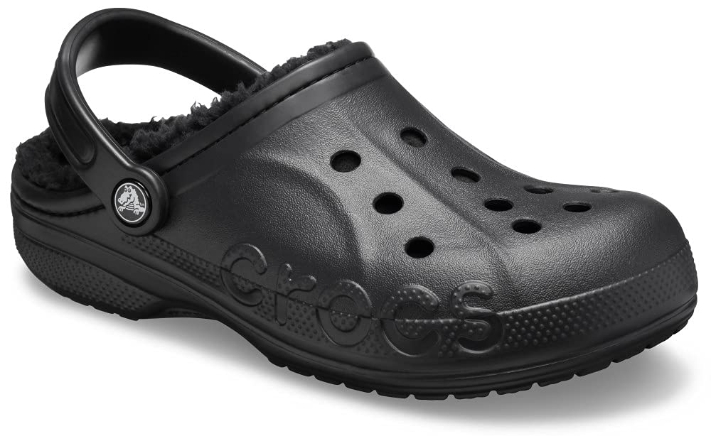 Crocs Baya Lined Clog - Men's Black/Black Shoe Deals Outlet