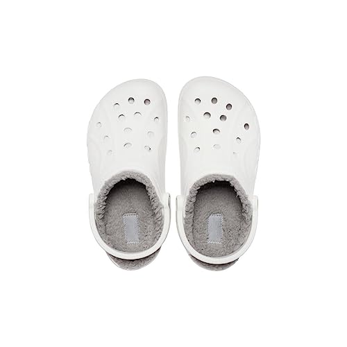 Crocs Baya Lined Clog - Unisex White/Light Grey Shoe Deals Outlet