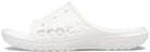 Crocs Baya Slide - Unisex White Shoe Deals Outlet