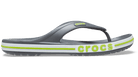 Crocs Bayaband Flip - Unisex Grey/Lime Shoe Deals Outlet