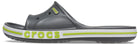 Crocs Bayaband Slide - Unisex Grey/Lime Shoe Deals Outlet