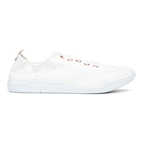 VIONIC Beach Pismo Lace - Up Sneaker - Women's Cream Canvas Shoe Deals Outlet