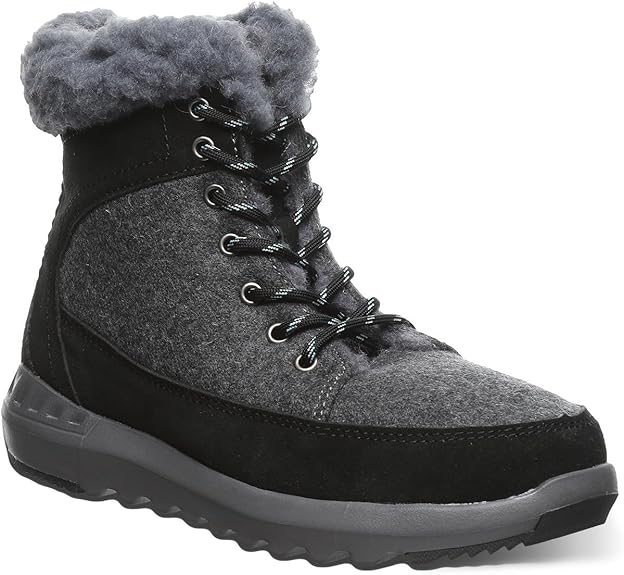BEARPAW Cheryl Boot Charcoal 6 M 889918845787 Shoe Deals Outlet