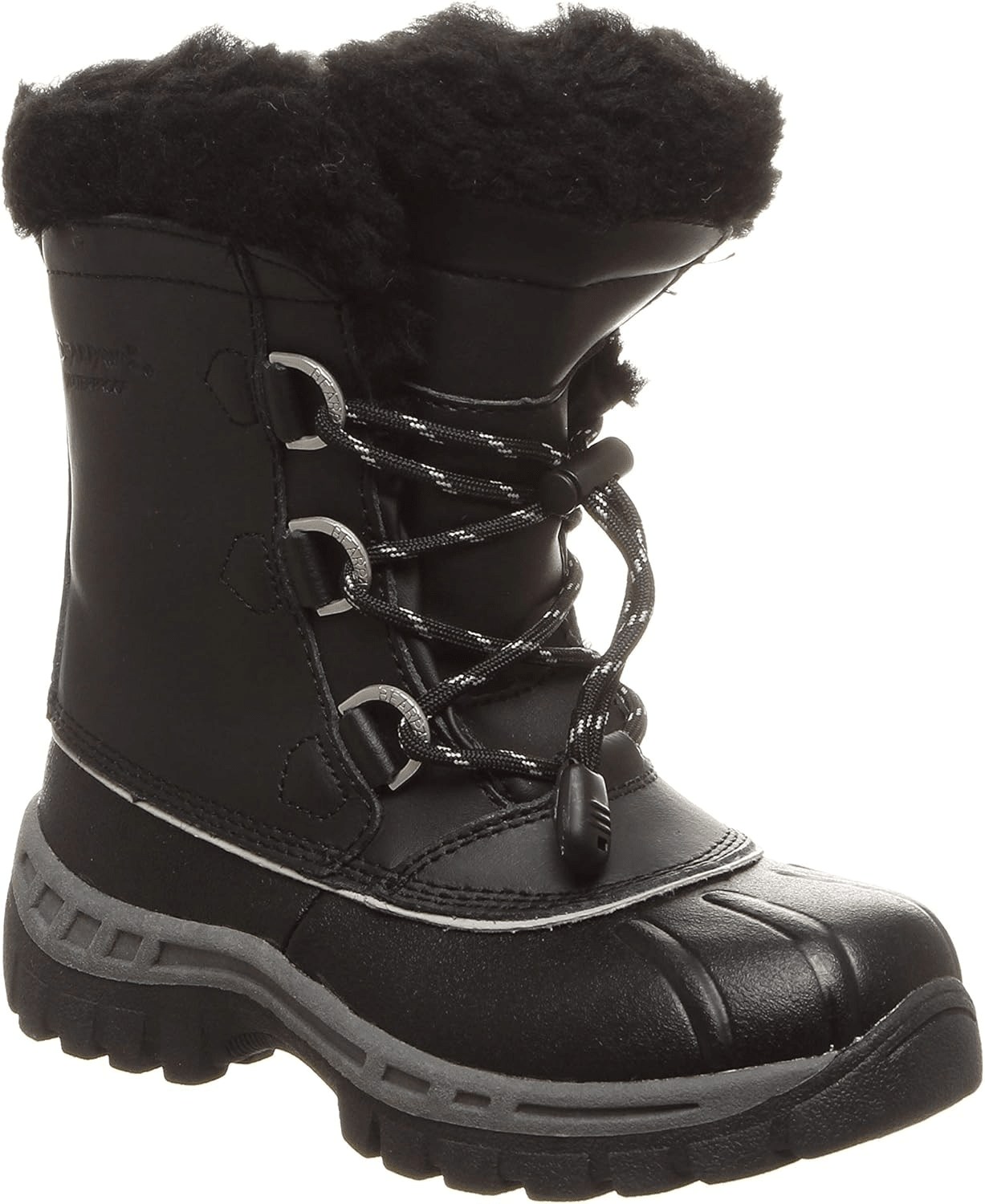 BEARPAW Kelly Black / Grey 1 — 889918302839 Shoe Deals Outlet
