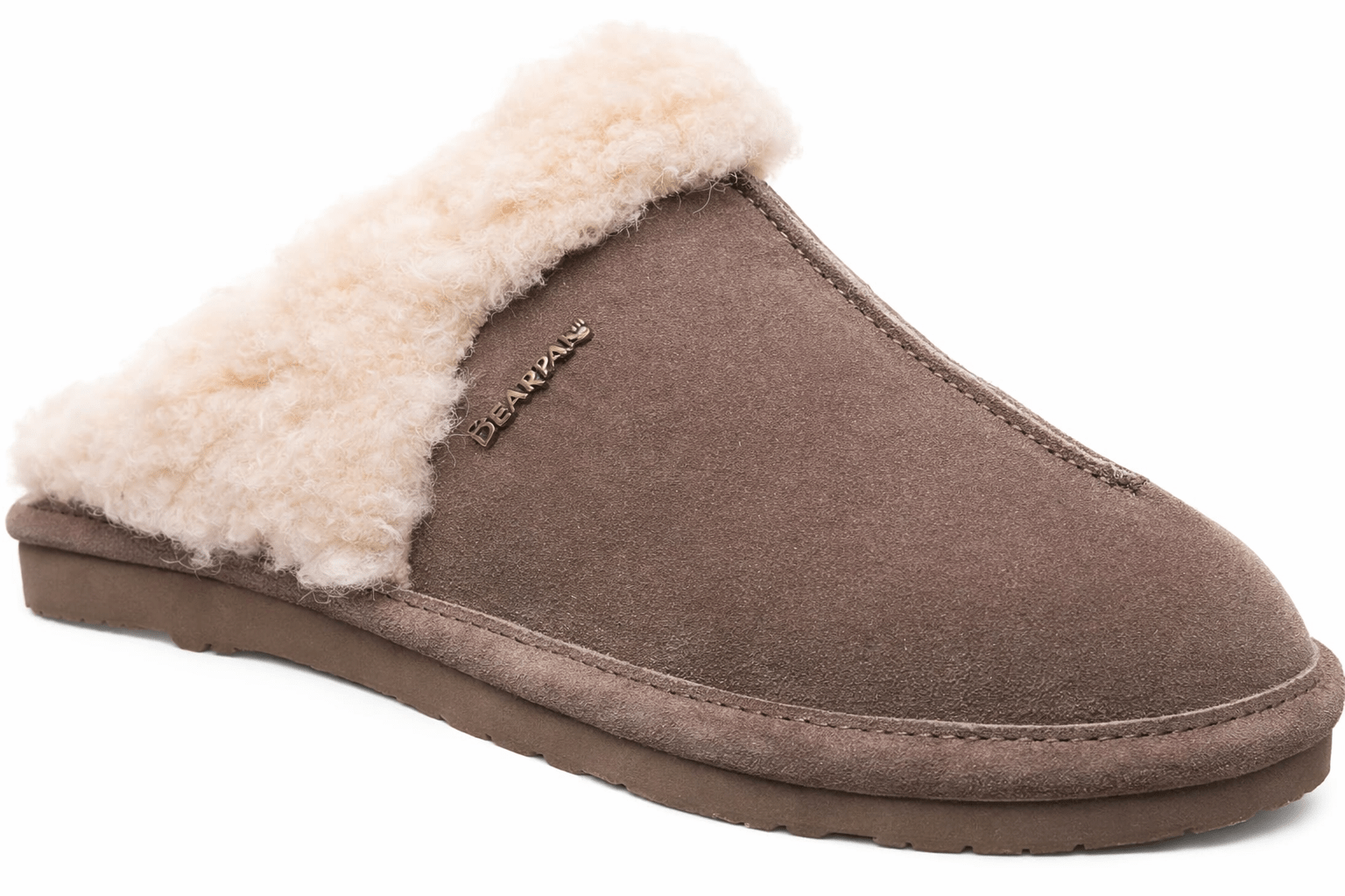 BEARPAW Loketta Suede Slippers Seal Brown 9 M 889918396982 Shoe Deals Outlet