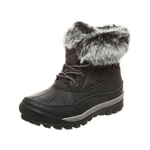 BEARPAW Becka Boots - Women's Black/Grey Shoe Deals Outlet