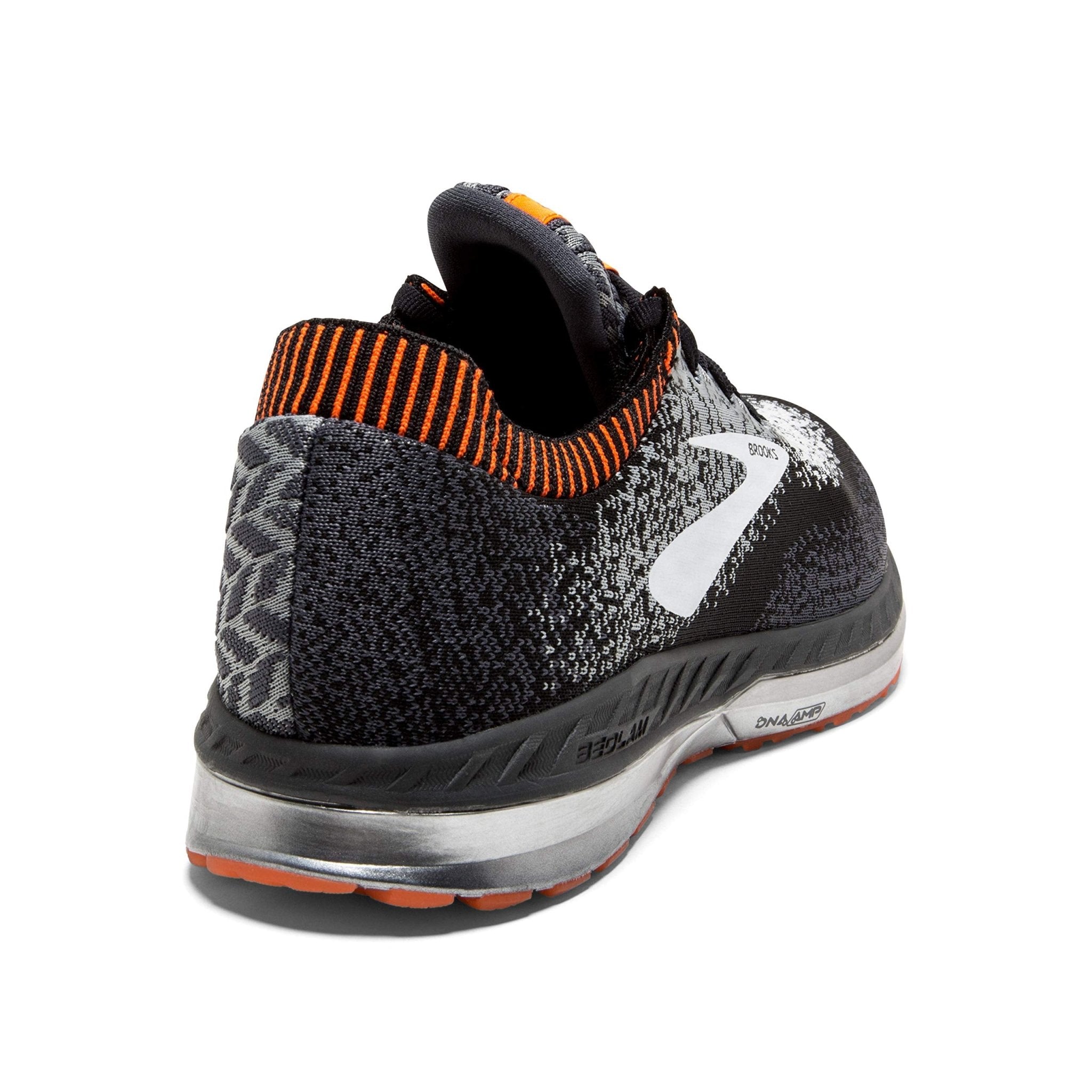Brooks Bedlam - Men's Black/Grey/Orange Shoe Deals Outlet