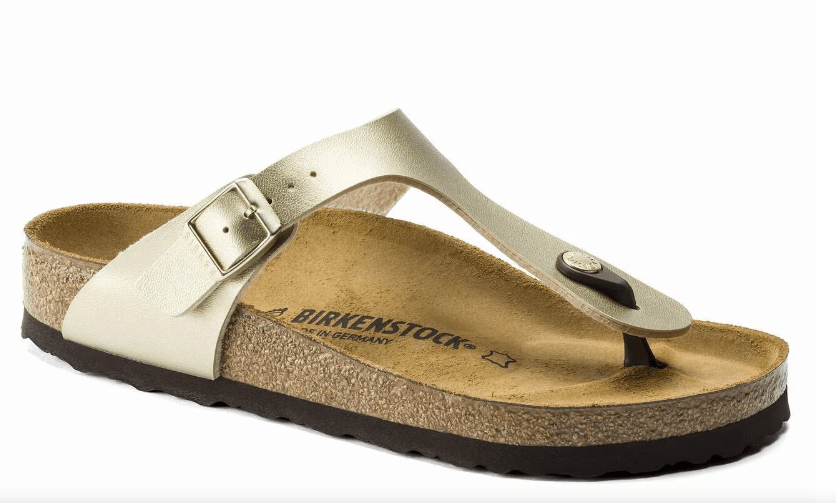 Birkenstock Gizeh BF Gold 9 - 9.5 M 802436955233 Shoe Deals Outlet