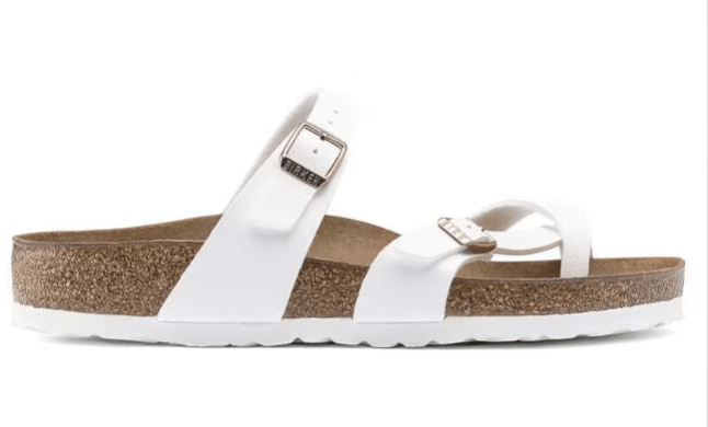 Birkenstock Mayari Birko - flor White 12 - 12.5 M 809410632418 Shoe Deals Outlet