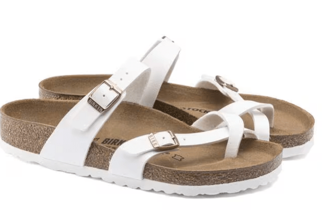 Birkenstock Mayari Birko - flor White 12 - 12.5 M 809410632418 Shoe Deals Outlet