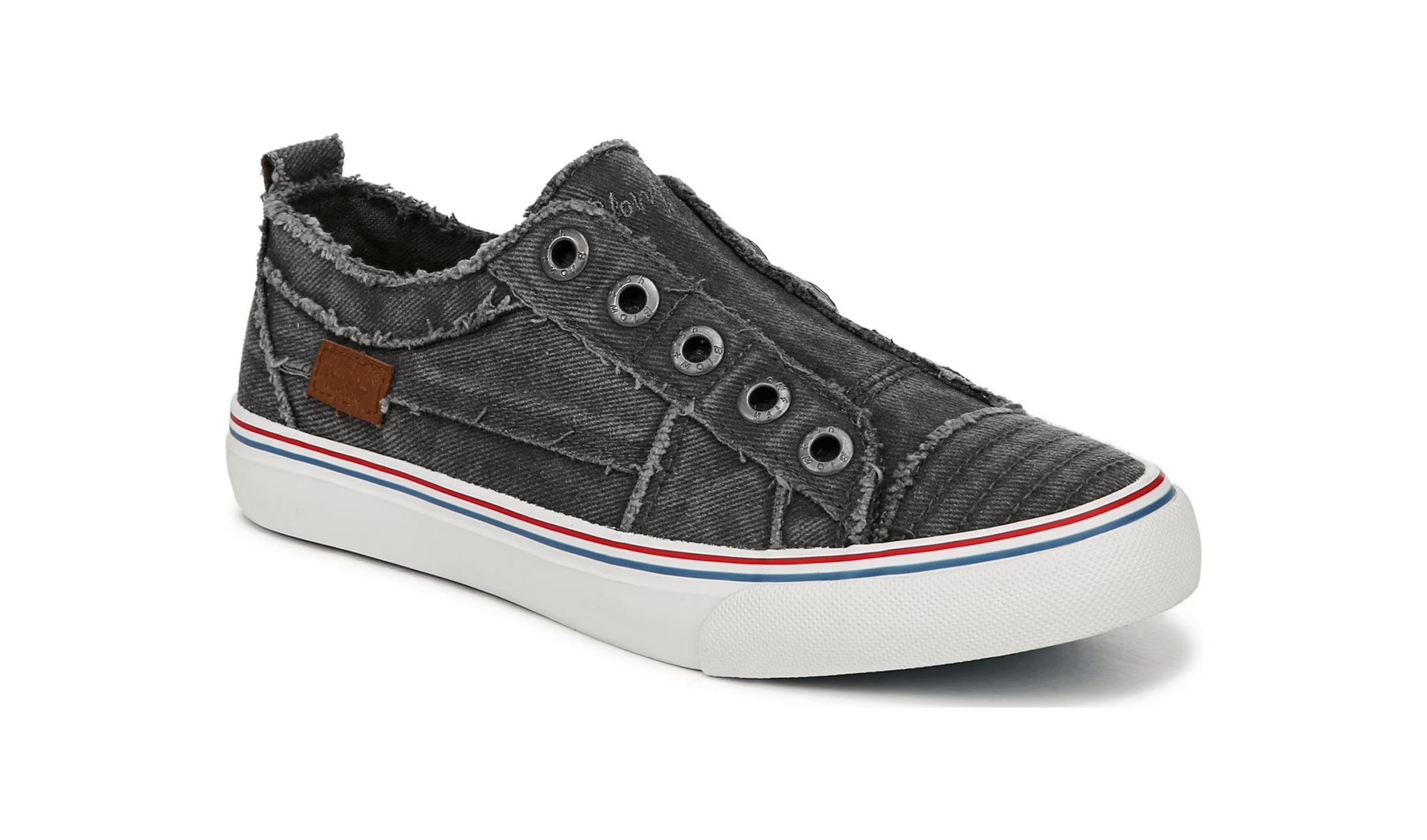 Blowfish Malibu Play Grey Frayed Twill 8 M 193529068320 Shoe Deals Outlet