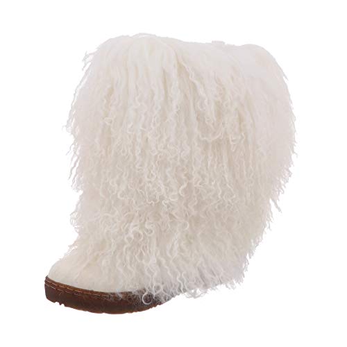 BEARPAW Boetis Boots - Women's White Shoe Deals Outlet