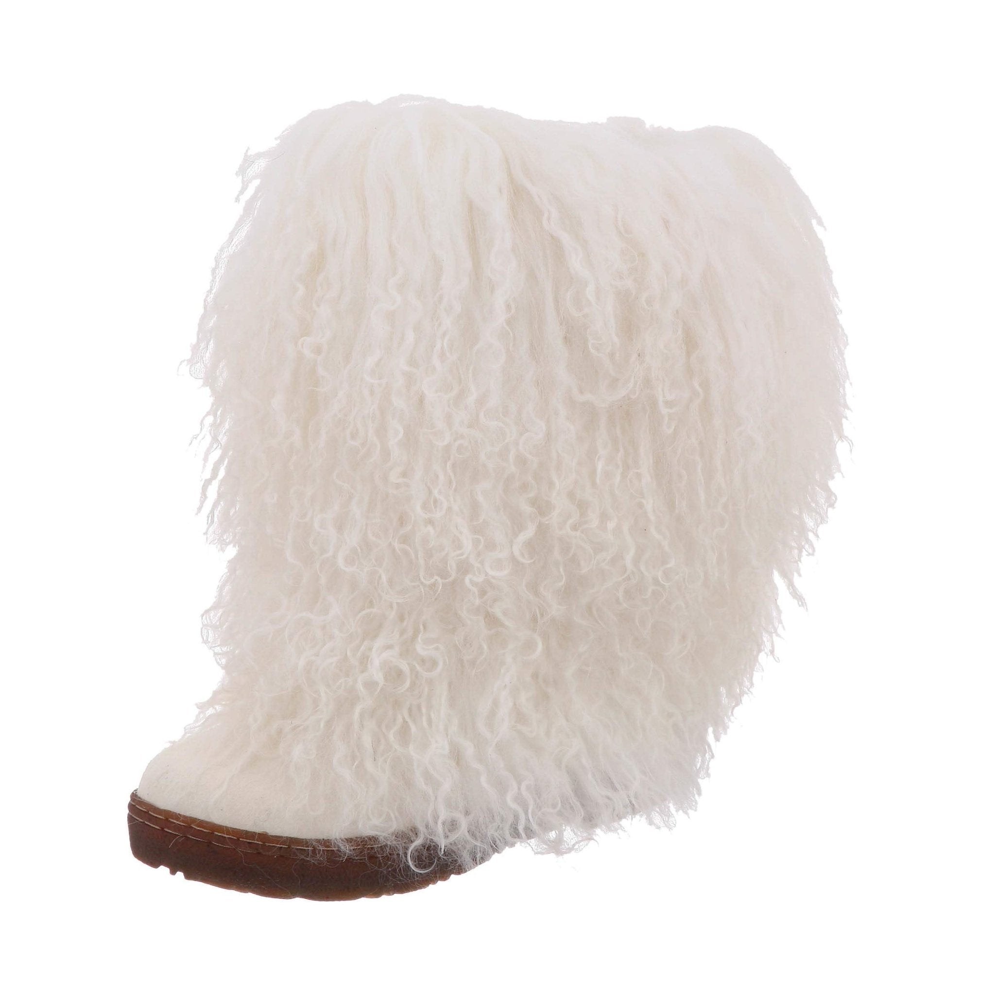 BEARPAW Boetis Furry Boot - Women's White Shoe Deals Outlet