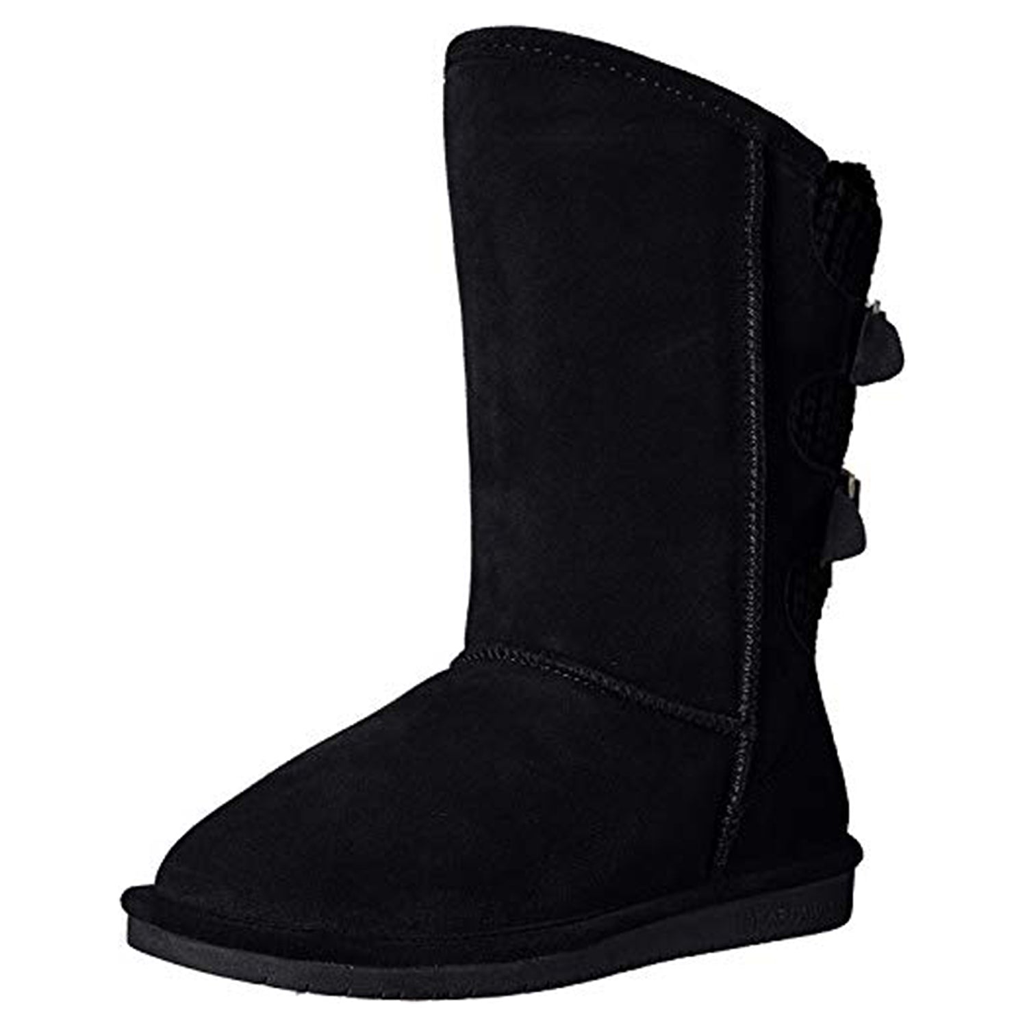 BEARPAW Boshie Boots - Women's Black/Black Sweater in Back Shoe Deals Outlet
