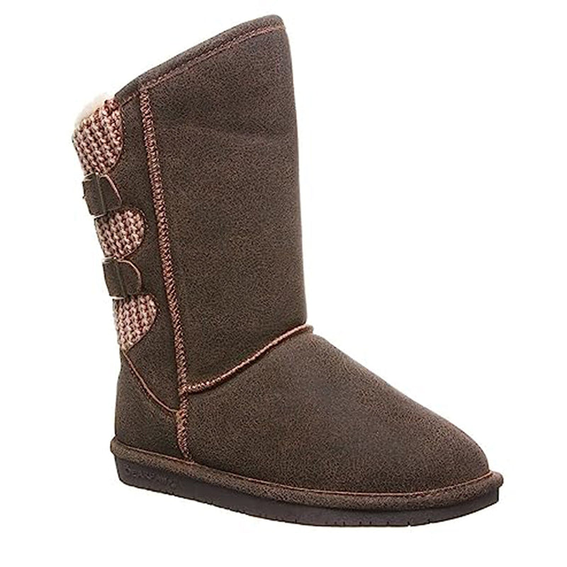 BEARPAW Boshie Boots - Women's Chestnut Distressed Shoe Deals Outlet