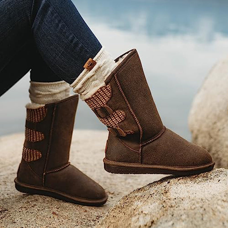 BEARPAW Boshie Boots - Women's Chestnut Distressed Shoe Deals Outlet