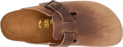 Birkenstock Boston Oiled Leather - Unisex Tobacco Brown Shoe Deals Outlet