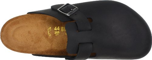 Birkenstock Boston Oiled Leather - Unisex Black Oiled Leather Shoe Deals Outlet