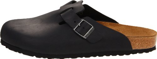 Birkenstock Boston Oiled Leather - Unisex Black Oiled Leather Shoe Deals Outlet