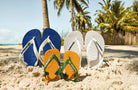 Havaianas Brazil Logo Flip Flops - Unisex Marine Blue Shoe Deals Outlet