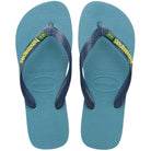 Havaianas Brazil Logo Flip Flops - Unisex Nautical Blue Shoe Deals Outlet