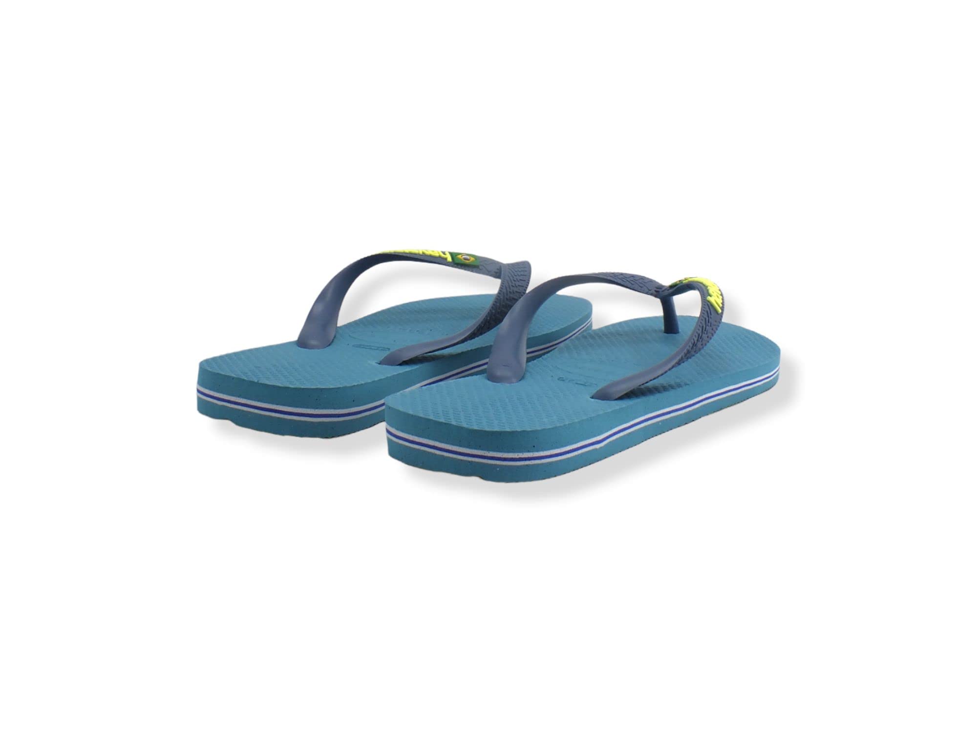 Havaianas Brazil Logo Flip Flops - Unisex Nautical Blue Shoe Deals Outlet