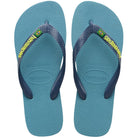 Havaianas Brazil Logo Flip Flops - Unisex Nautical Blue Shoe Deals Outlet