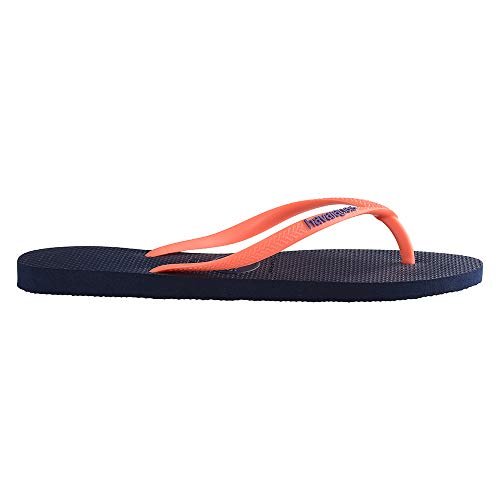 Havaianas Brazil Logo Flip Flops - Unisex Marine Blue Shoe Deals Outlet